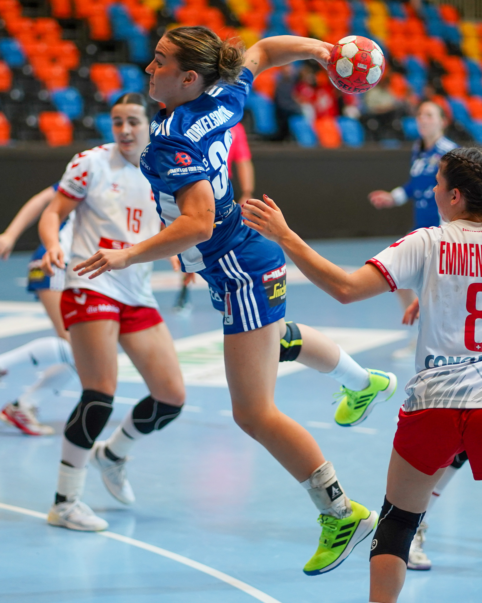 Iceland, Handball, Island vs Schweiz, Frauennationalmanschaft, Schweiz, EHF Women's Euro 2024